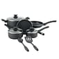 Oster Ashford   Aluminum 10-Piece Cookware Set, Black (73076.10)