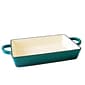 Crock-Pot Artisan Cast Iron 13 in. Lasagna Pan, Teal Ombre (112008.01)