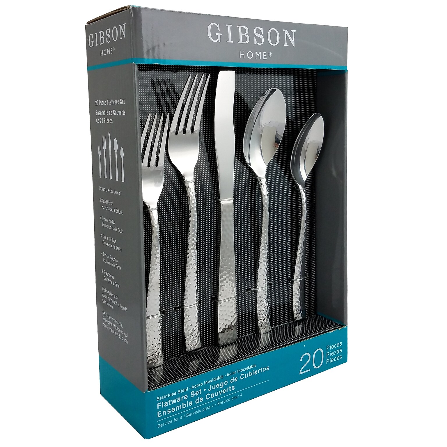 Gibson 91150.20 Royal Brighton Stainless Steel 20-Piece Flatware Set