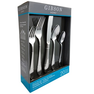 Gibson Home 92649.20 Herington Stainless Steel 20-Piece Flatware Set