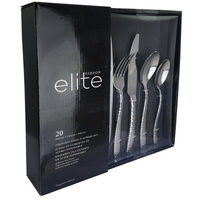 Gibson Elite 111949.20 Ambassador Stainless Steel 20-Piece Flatware Set