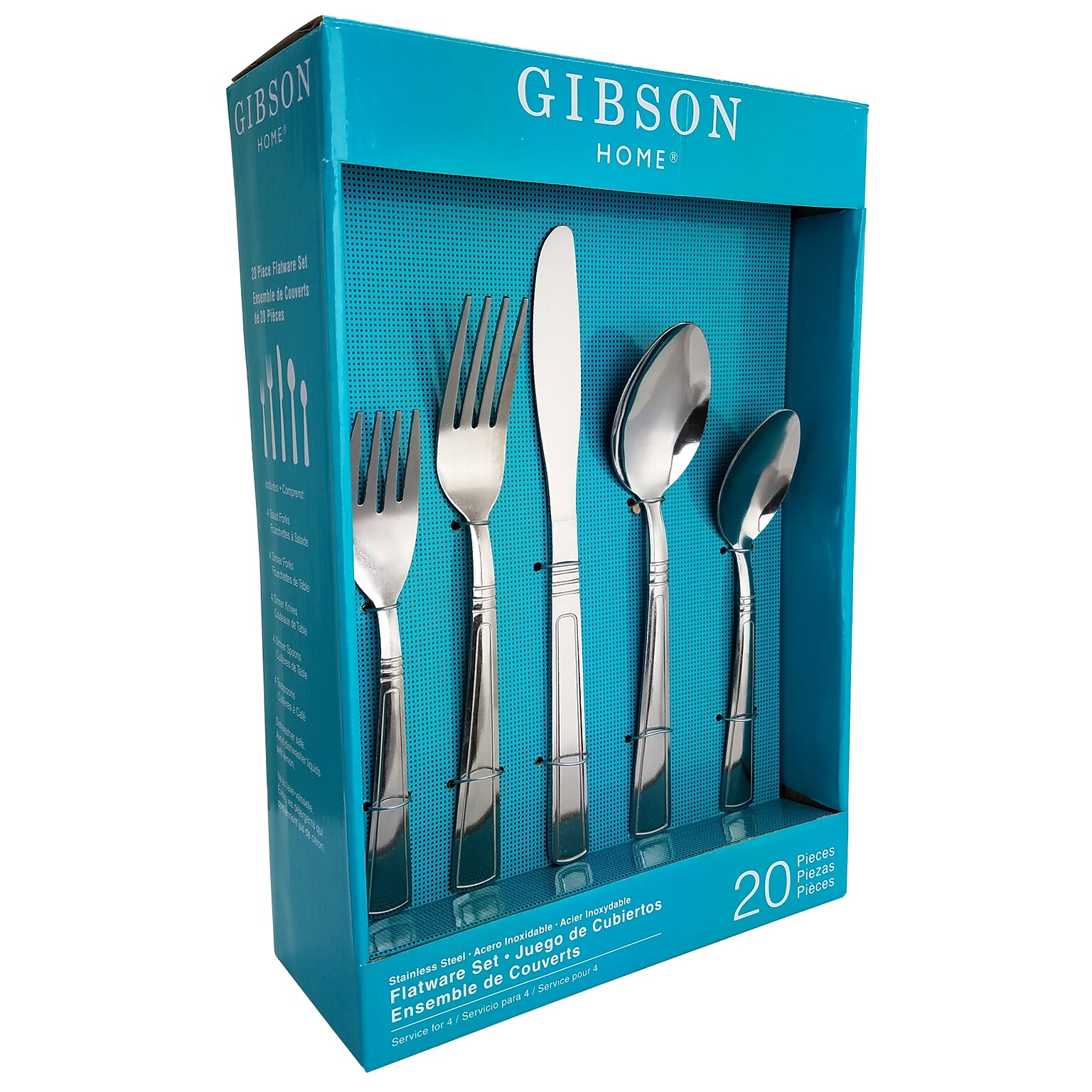 Gibson Home  80058.20 Creston Stainless Steel 20-Piece Flatware Set