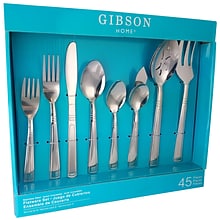 Gibson Home 79678.45 Astonshire  Stainless Steel 45-Piece Flatware Set