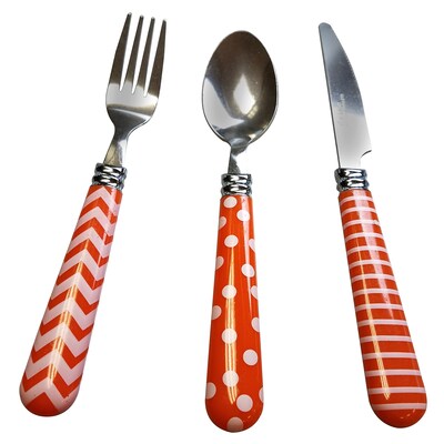 Gibson Home 112091.12 Retro Diner  Stainless Steel 12-Piece Flatware Set
