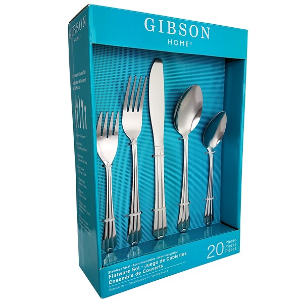 Gibson Home 99202.20 Total 20 Piece Kitchen Tool/Gadget Prepare & Serve Combo Set, Black