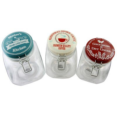 General Store Cottage Chic 3-Piece Preserving/Storage Jar Set