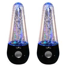 BeFree Sound BFS-165 Bluetooth Wireless Multimedia LED Dancing Water Speakers Black