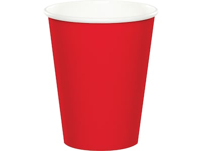 Creative Converting Touch of Color Hot/Cold Paper Cup, 9 z., Classic Red, 72 Cups/Pack (DTC561031BCU