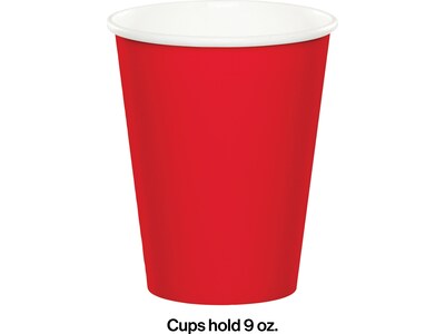 Creative Converting Touch of Color Hot/Cold Paper Cup, 9 z., Classic Red, 72 Cups/Pack (DTC561031BCU