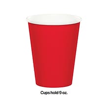 Creative Converting Touch of Color Hot/Cold Paper Cup, 9 z., Classic Red, 72 Cups/Pack (DTC561031BCU