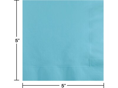 Creative Converting Touch of Color Beverage Napkin, 2-ply, Pastel Blue, 150 Napkins/Pack (DTC1391791