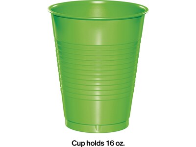 Creative Converting Touch of Color Plastic Cold Cup, 16 Oz., Fresh Lime, 60 Cups/Pack (DTC28312381TU