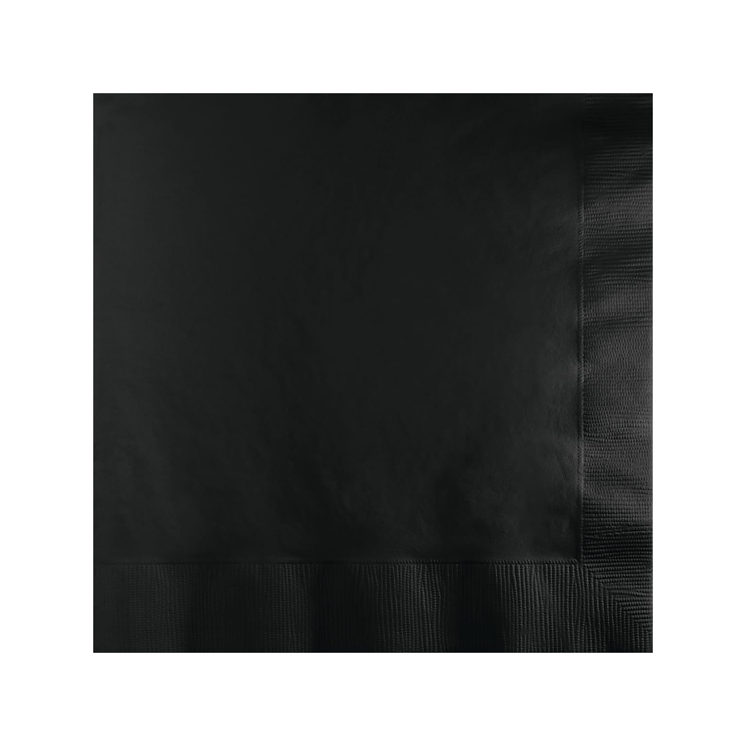 Creative Converting Touch of Color Lunch Napkin, 2-ply, Black Velvet, 150 Napkins/Pack (DTC139194135NAP)