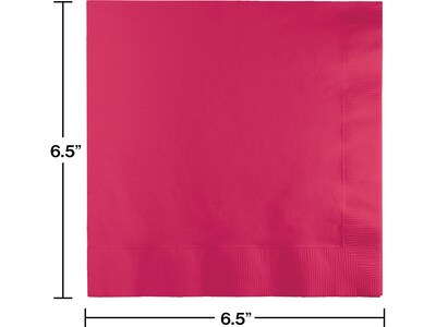 Creative Converting Touch of Color Lunch Napkin, 2-ply, Hot Magenta Pink, 150 Napkins/Pack (DTC139197135NAP)
