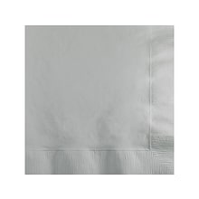 Creative Converting Touch of Color Beverage Napkin, 2-ply, Shimmering Silver, 150 Napkins/Pack (DTC8