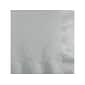 Creative Converting Touch of Color Beverage Napkin, 2-ply, Shimmering Silver, 600 Napkins/Pack (DTC253281BNAP)