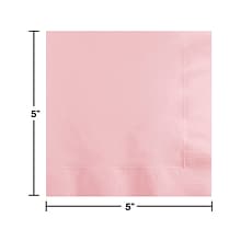 Creative Converting Touch of Color Beverage Napkin, 2-Ply, Classic Pink, 150 Napkins/Pack (DTC139190