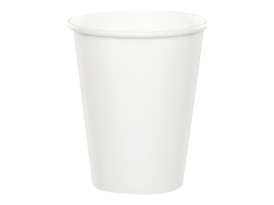 Creative Converting Paper Hot/Cold Cup, 9 Oz., White, 72 Cups/Pack (DTC56000BCUP)