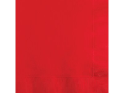 Creative Converting Touch of Color Beverage Napkin, 2-ply, Classic Red, 150 Napkins/Pack (DTC801031B