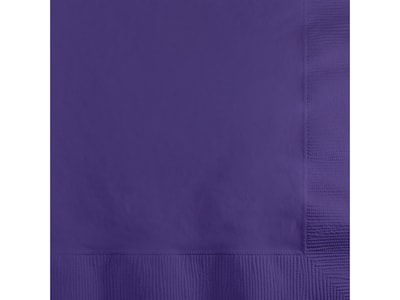 Creative Converting Touch of Color Beverage Napkin, 2-ply, Purple, 150 Napkins/Pack (DTC139371154BNP