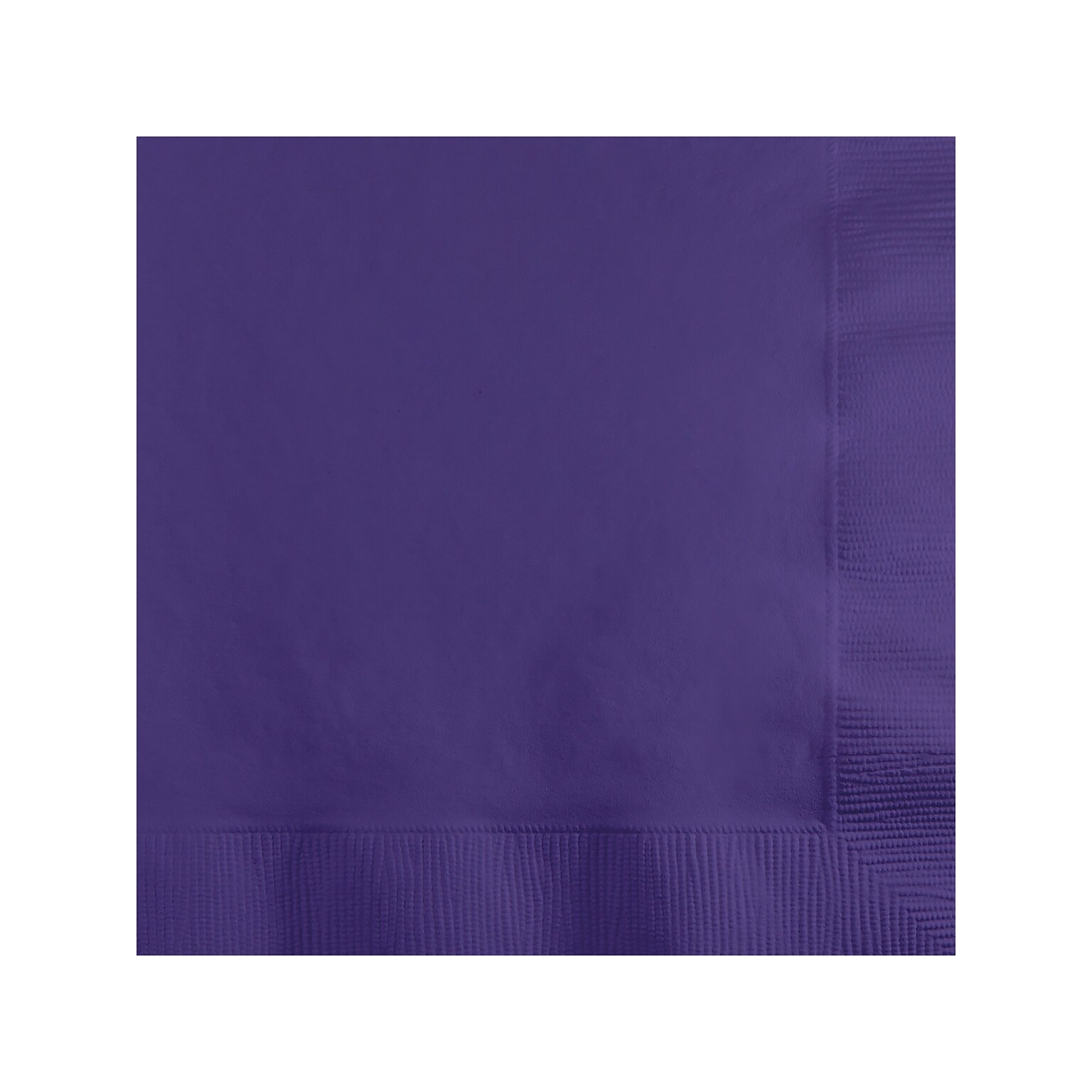 Creative Converting Touch of Color Beverage Napkin, 2-ply, Purple, 150 Napkins/Pack (DTC139371154BNP)