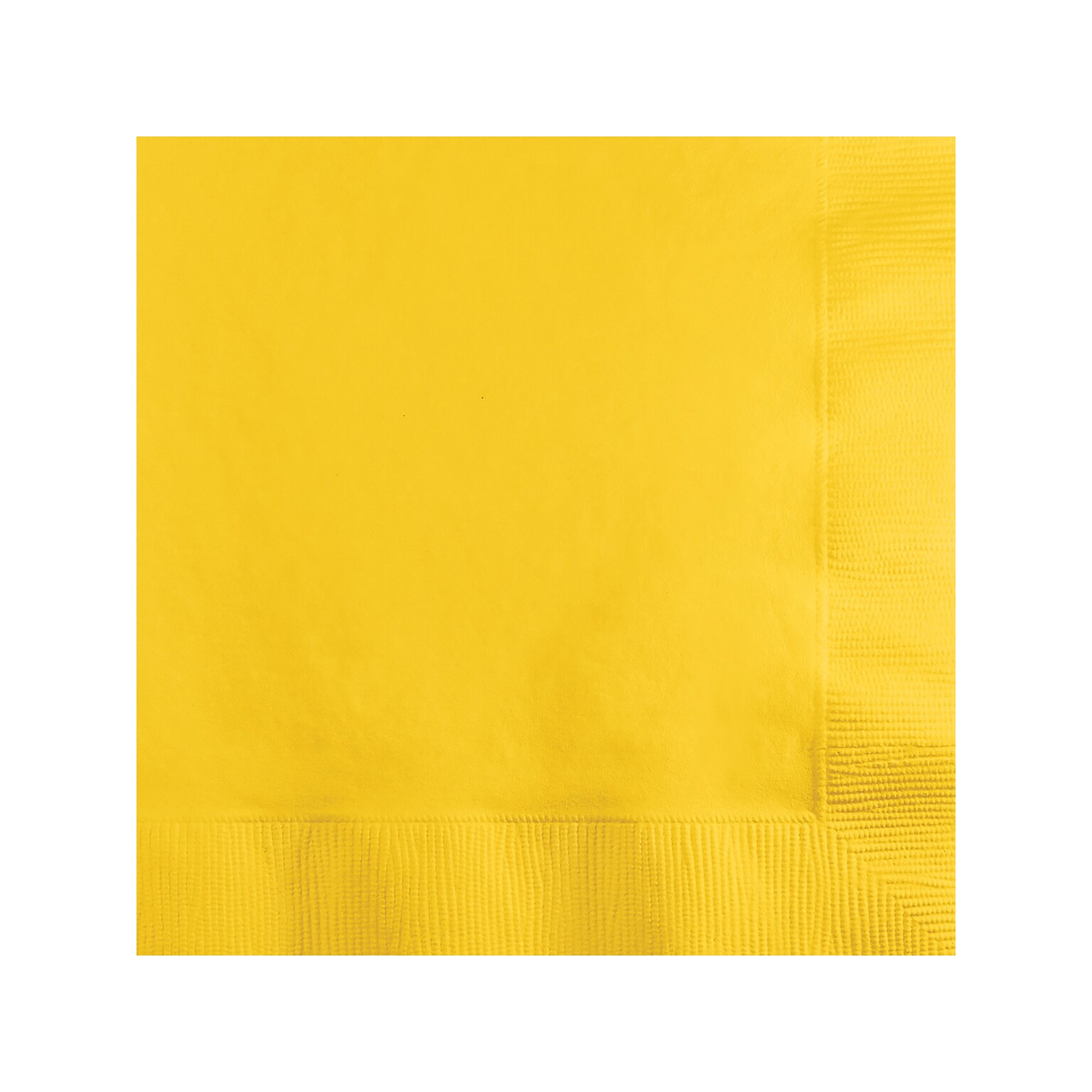 Creative Converting Touch of Color Beverage Napkin, 2-ply, School Bus Yellow, 150 Napkins/Pack (DTC801021BBNAP)
