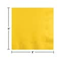 Creative Converting Touch of Color Beverage Napkin, 2-ply, School Bus Yellow, 150 Napkins/Pack (DTC8