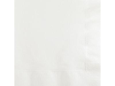 Creative Converting Touch of Color Beverage Napkin, 2-Ply, White, 150/Pack (DTC139140154BNP)