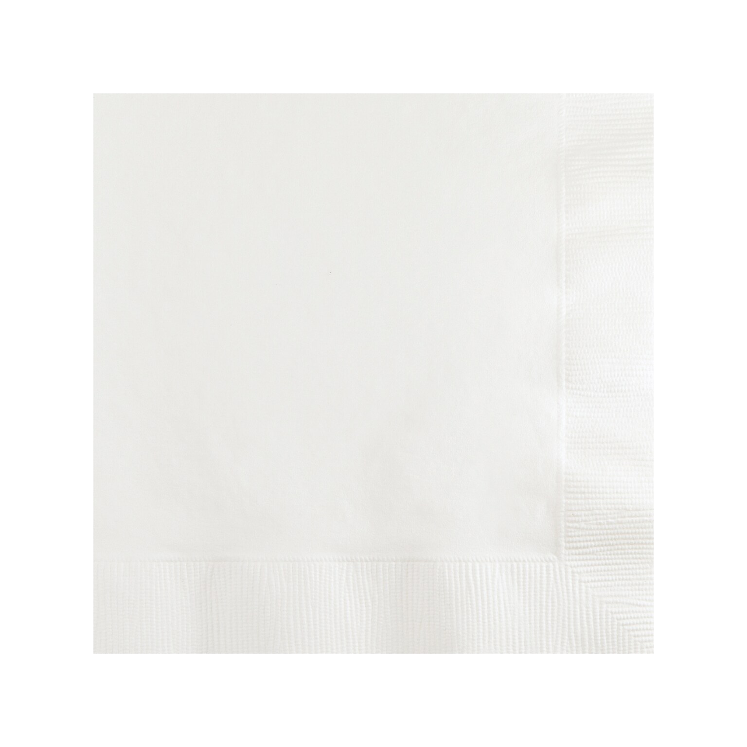 Creative Converting Touch of Color Beverage Napkin, 2-Ply, White, 150/Pack (DTC139140154BNP)