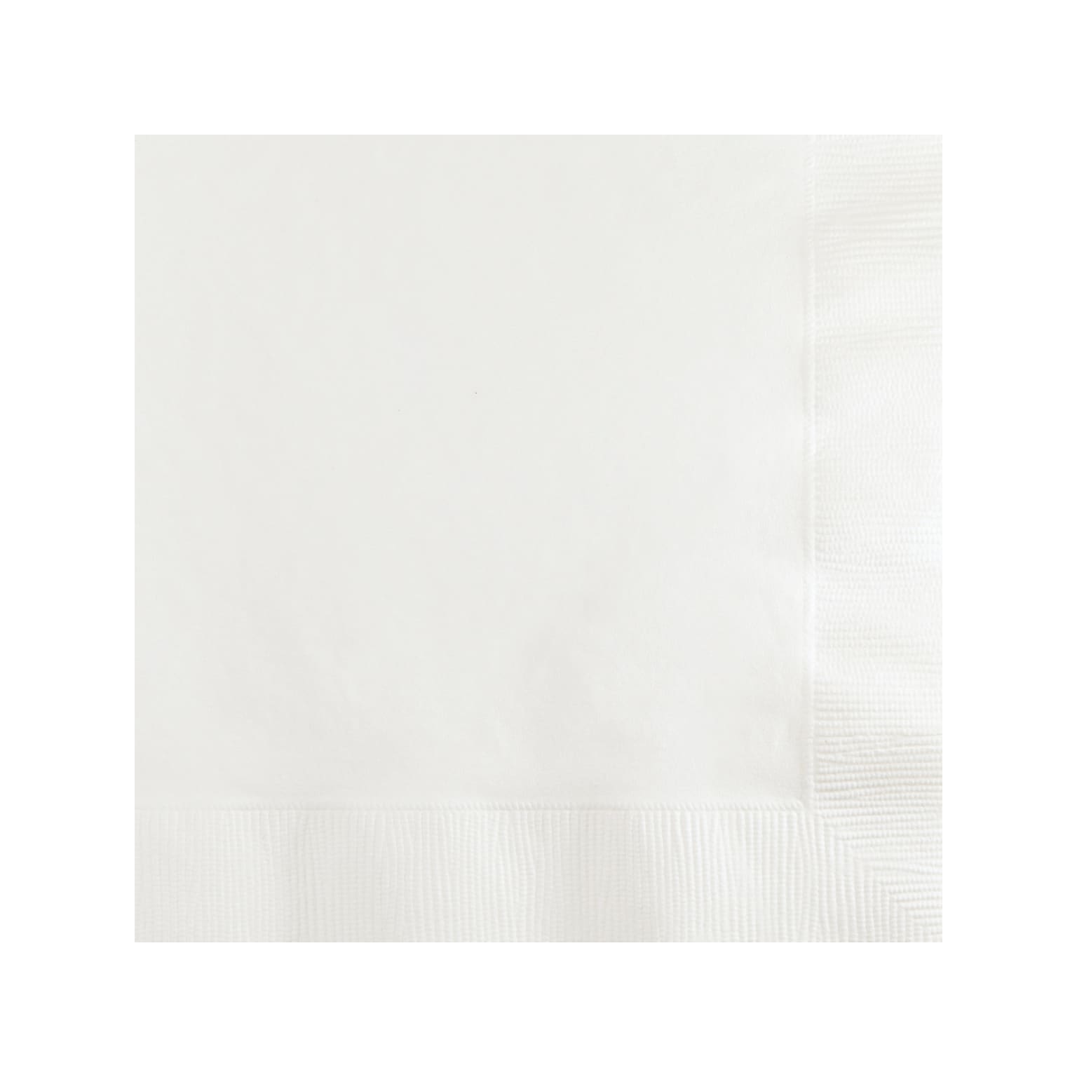 Creative Converting Touch of Color Beverage Napkin, 2-Ply, White, 150/Pack (DTC139140154BNP)