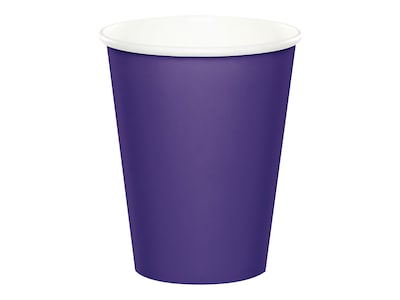 Creative Creative Converting Touch of Color Paper Hot/Cold Cup, 9 Oz., Purple, 72 Cups/Pack (DTC5611