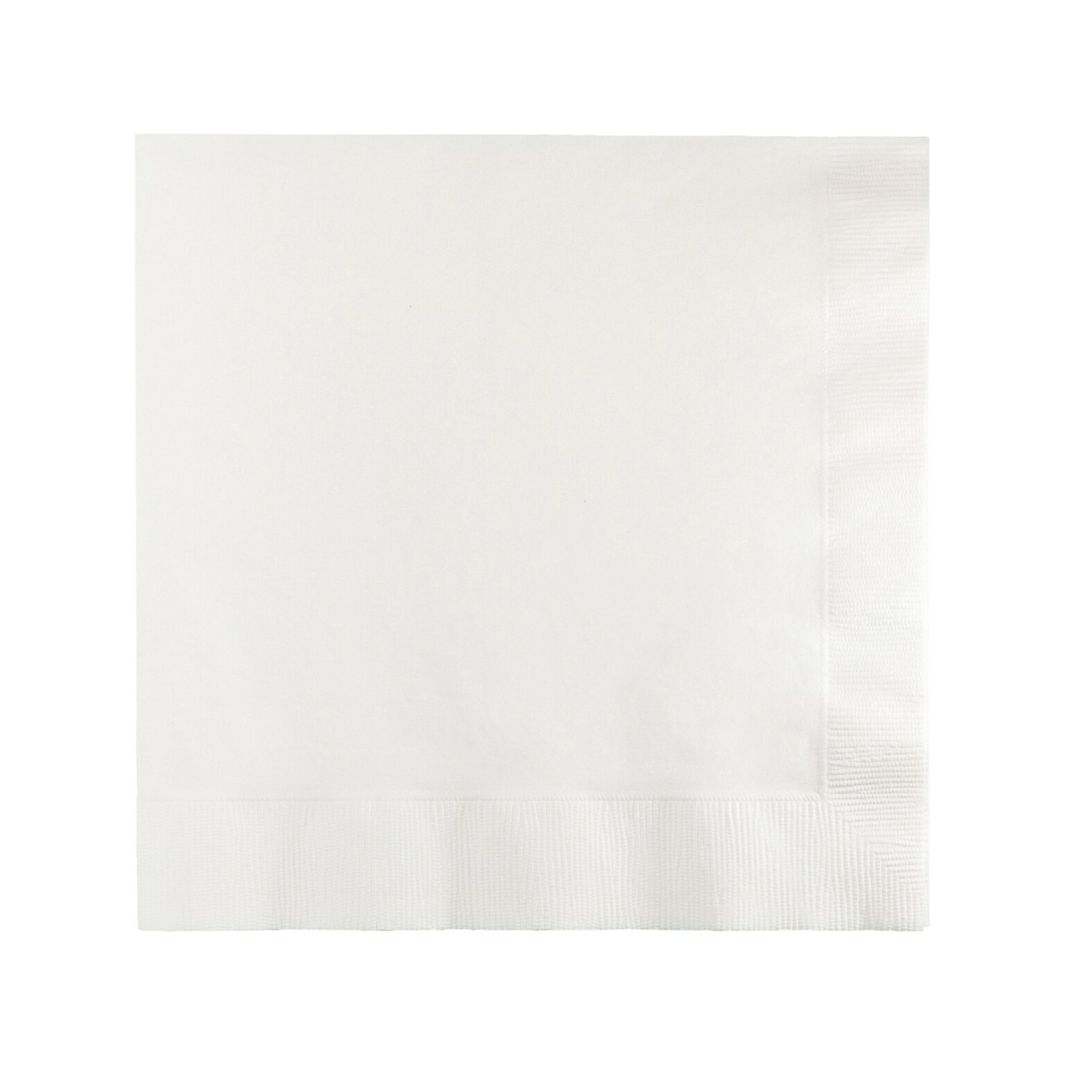 Creative Converting Touch of Color Lunch Napkin, 2-ply, White, 150 Napkins/Pack (DTC139140135NAP)