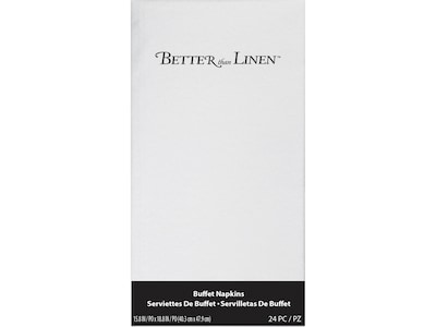 Creative Converting Better Than Linen Lunch Napkin, White, 72 Napkins/Pack (DTC913272NAP)