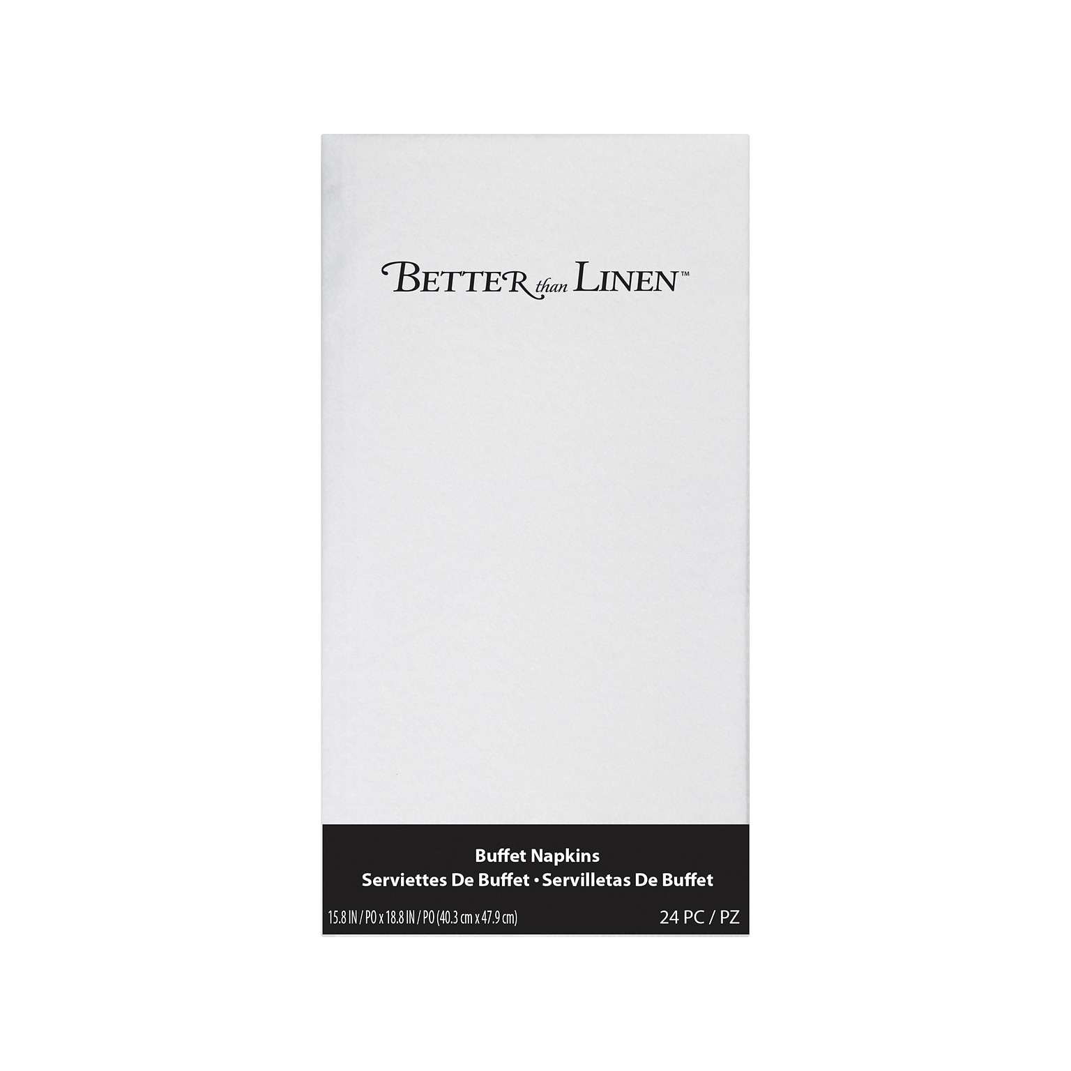 Creative Converting Better Than Linen Lunch Napkin, White, 72 Napkins/Pack (DTC913272NAP)