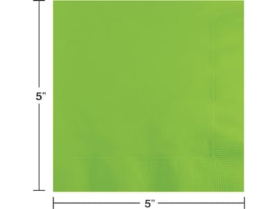 Creative Converting Touch of Color Beverage Napkin, 2-ply, Fresh Lime, 150 Napkins/Pack (DTC803123BBNAP)