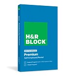H&R Block 2021 Tax Software Premium for 1 User, Windows and Mac, Physical Key Card (1536600-21)