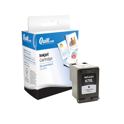 Quill Brand® HP 67XL Remanufactured Black Ink Cartridge, High Yield (QUL118287DS)