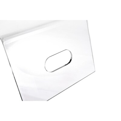 AdirHome Acrylic Monitor Stand, Clear Laptop Riser, Portable TV Screen Tray, Mobile Drawing Table for Bed and Couch