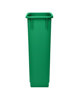 Alpine Industries Polypropylene Recycling Bin, 23 Gallon, Green  (ALP477-GRN)