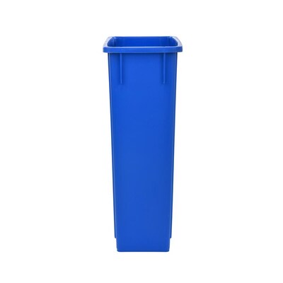 Alpine Industries Polypropylene Recycling Bin, 23 Gallon, Blue (ALP477-R-BLU)