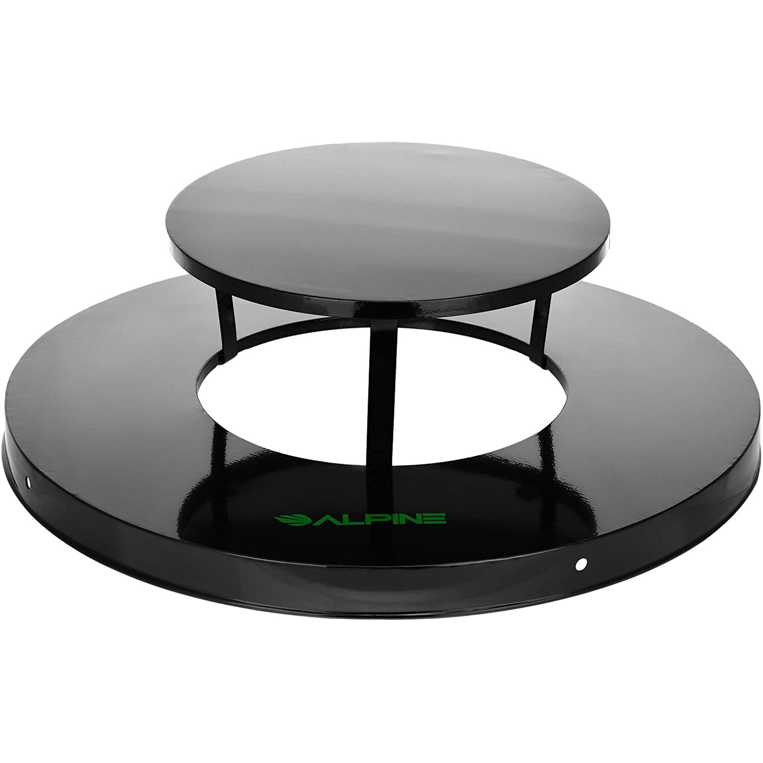 Alpine Industries Rain Bonnet Trash Can Lid, 38 Gallon Trash Cans, Black (479-38-A)