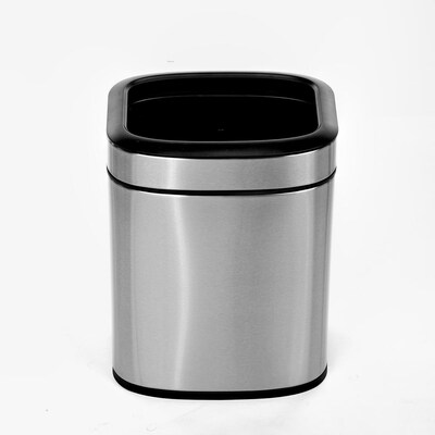 Alpine Industries Stainless Steel  Trash Can, 1.6 Gallon, Silver (470-6L)