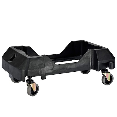 Alpine Industries Rectangular Trash Can Dolly, Black (477-DOLLY)