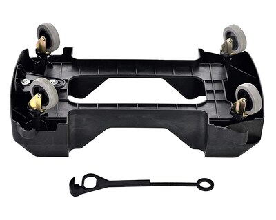 Alpine Industries Rectangular Trash Can Dolly, 200 lb. Weight Capacity, Black (477-DOLLY)