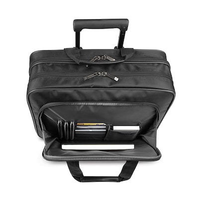 Solo New York Midtown Laptop Rolling Briefcase, Black Polyester (B100-4)