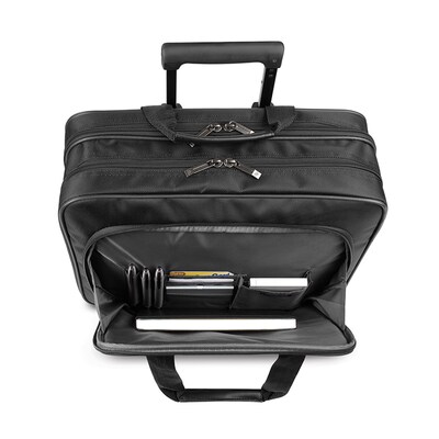 Solo New York Midtown Laptop Rolling Briefcase, Black Polyester (B100-4)