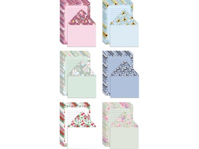 Better Office Mini Stationery Kits, Assorted Floral Designs, 50/Set (63909)