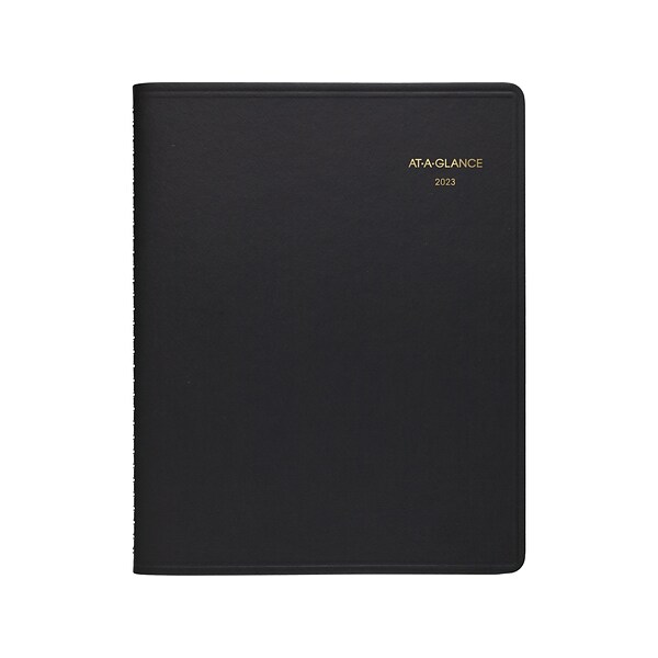 2023 AT-A-GLANCE 7 x 8.75 Weekly Appointment Book Planner, Black (70-951-05-23)