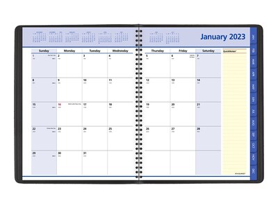 2023 AT-A-GLANCE QuickNotes 8.25" x 11" Monthly Planner, Black (76-06-05-23)