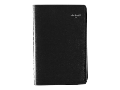 2023 AT-A-GLANCE DayMinder 5 x 8 Daily Appointment Book Planner, Black (G100-00-23)